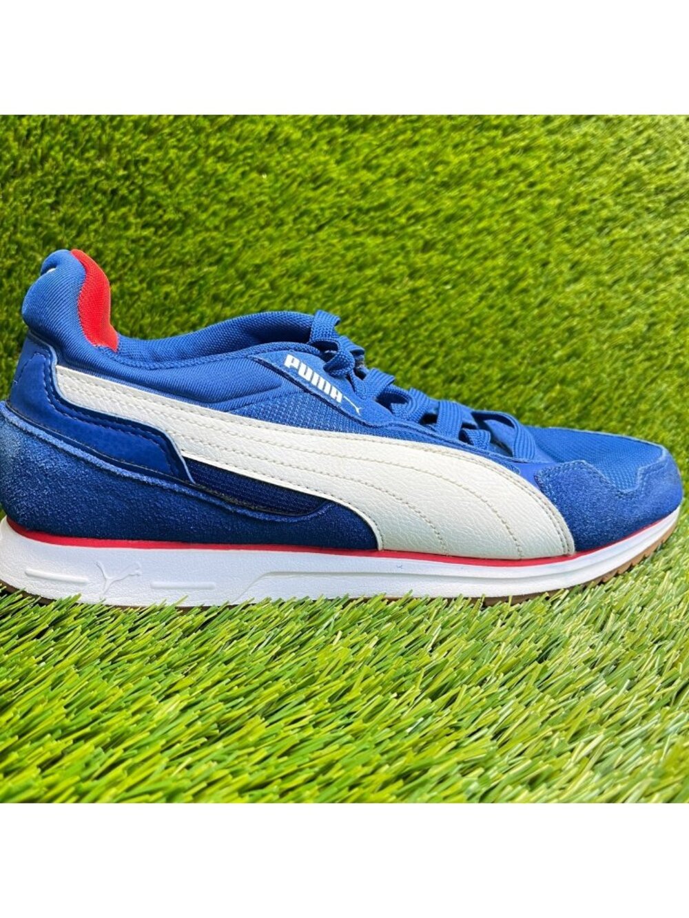 Puma Softride ST Miler Mens Size 9 Blue White Athletic Running Shoes Sneakers